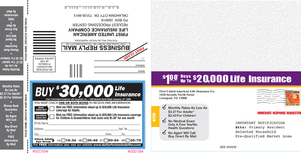 Life Insurance Mailer for NY